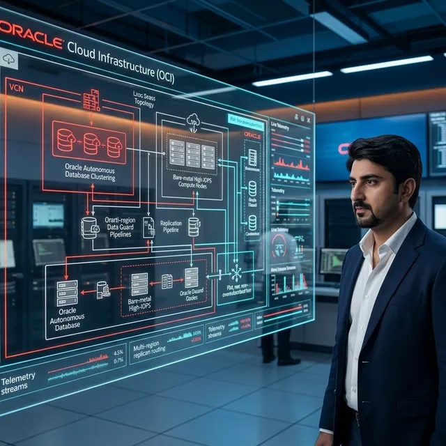 Enterprise Oracle Cloud Infrastructure topology and Autonomous Database architecture by Goher K